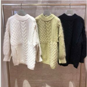 SNIDEL women’s knit sweater oversized wool winter size F black trend top